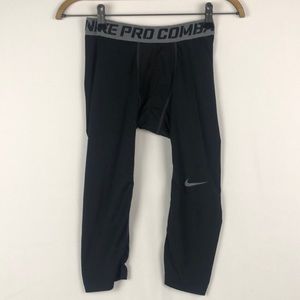 Nike Pro Combat Compression Leggings, Men’s Sz M, EUC